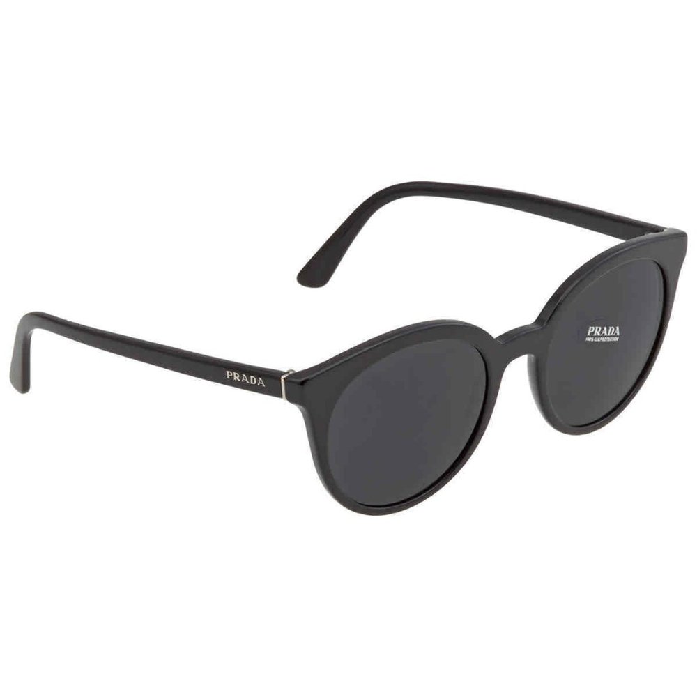 🔥 Prada Dark Grey Round Ladies Sunglasses